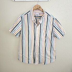 Goodfellow & Co White and Black Casual Button Down Shirt